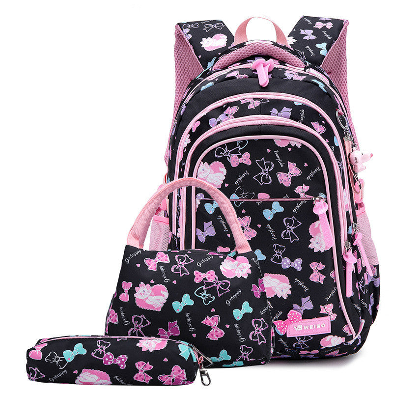 3-Piece School Bag Set - Water-Repellent Backpack Bundle