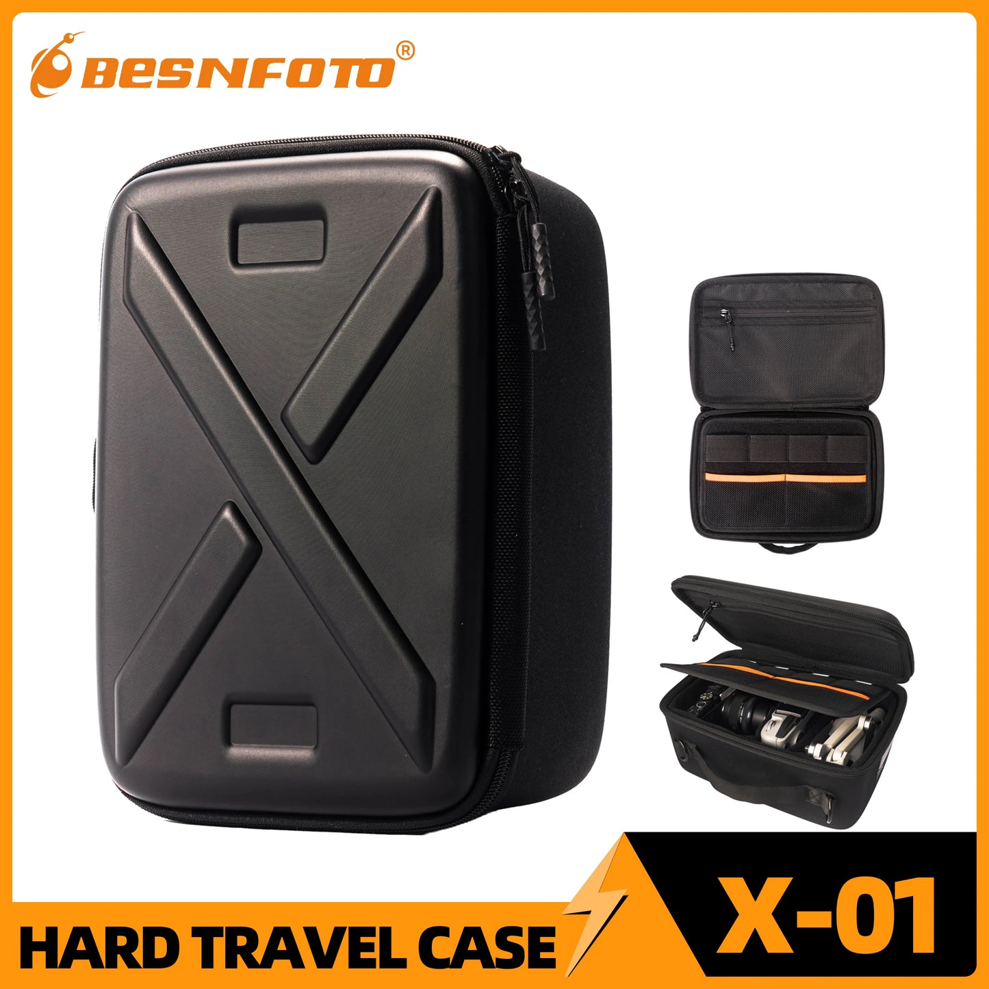 Camera Backpack - Waterproof Hard Shell for DSLR & Drones