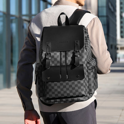 Plaid Professional Backpack - Business Commuter Pack
