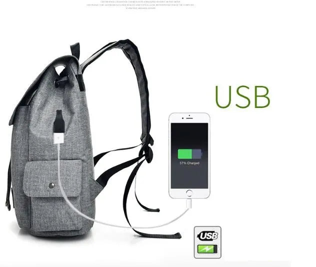 USB Charging Laptop Backpack - 16" Travel & School Bag
