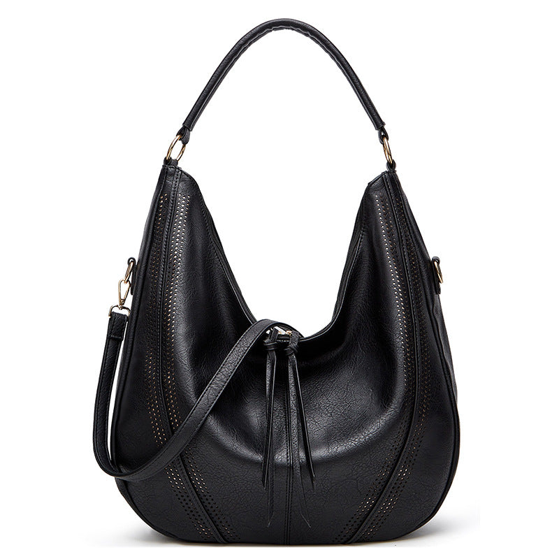 Retro Tassel Hollow-Out Tote Bag