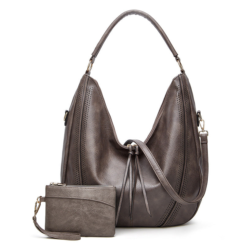 Retro Tassel Hollow-Out Tote Bag