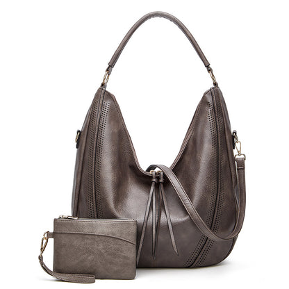 Retro Tassel Hollow-Out Tote Bag