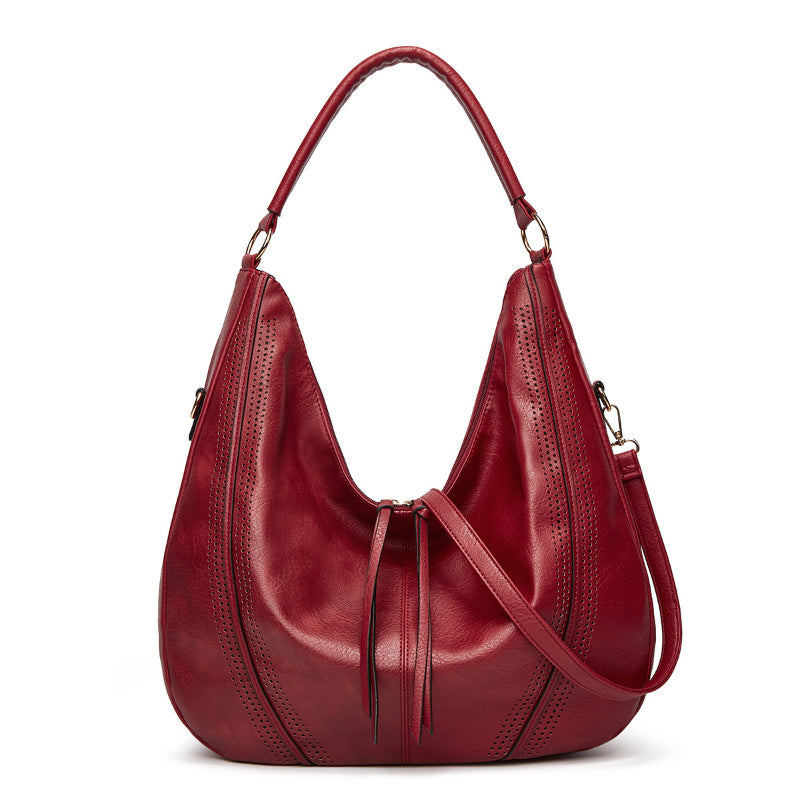 Retro Tassel Hollow-Out Tote Bag