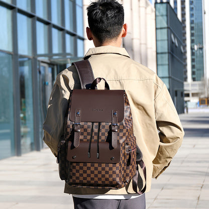 Plaid Professional Backpack - Business Commuter Pack
