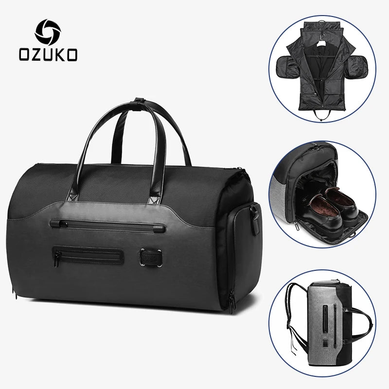 Waterproof Travel Duffel Bag with Shoe Compartment