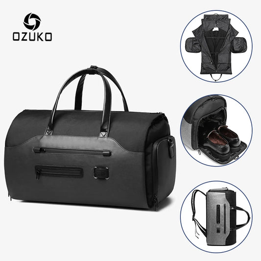 Waterproof Travel Duffel Bag with Shoe Compartment