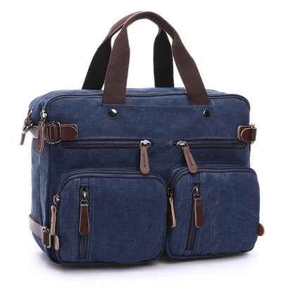 Canvas Briefcase for Men – Business Laptop Messenger Bag