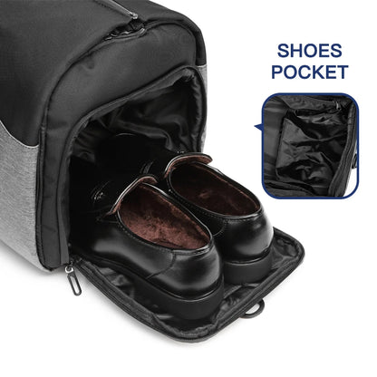 Waterproof Travel Duffel Bag with Shoe Compartment