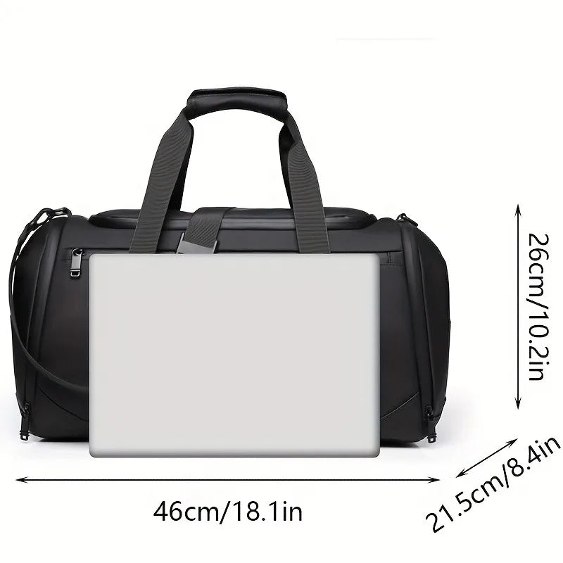 Large Travel Duffel Bag with Multiple Compartments