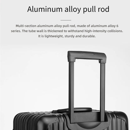 All-aluminum magnesium alloy telescopic suitcase 24-inch luggage business travel case metal combination lock bag 20-inch carry-o