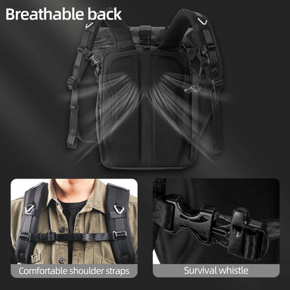 Camera Backpack - Waterproof Hard Shell for DSLR & Drones