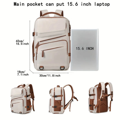 Expandable Business Backpack - Large Capacity Laptop Bag