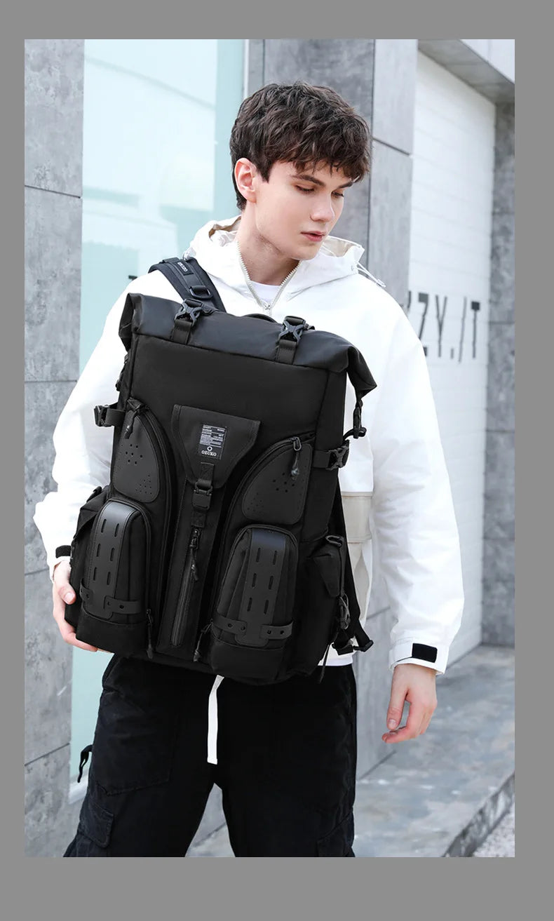 OZUKO Tactical Outdoor Backpack with Molle System 20-35L