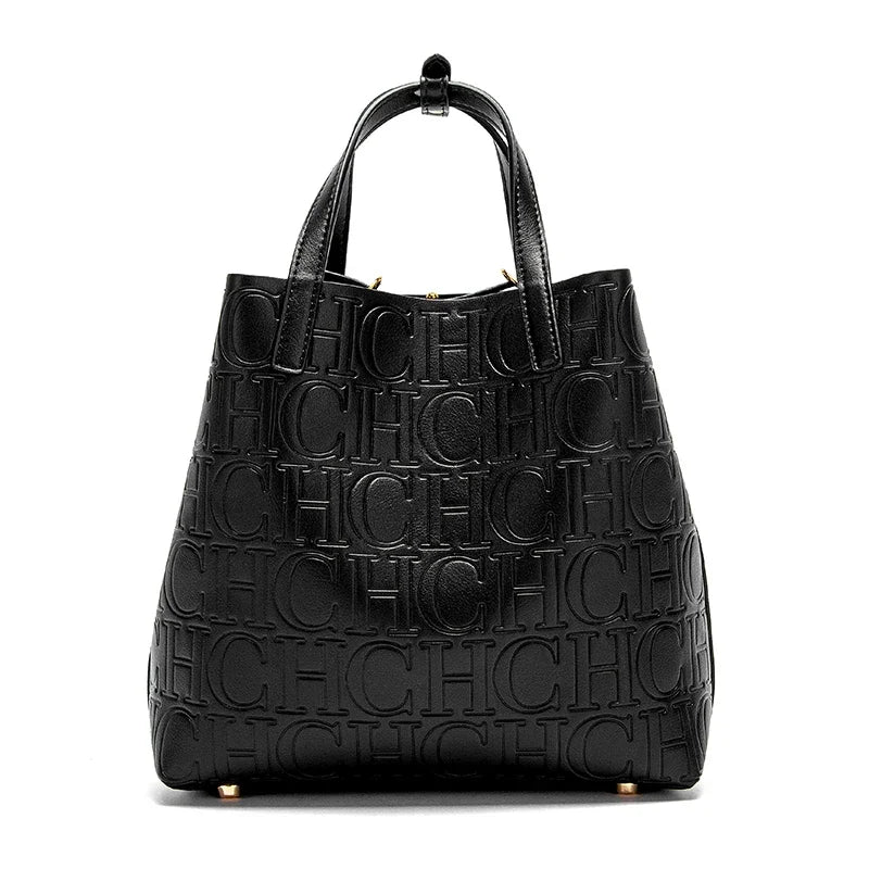 CHCH Embossed Tote Bag - Large Capacity Business Handbag