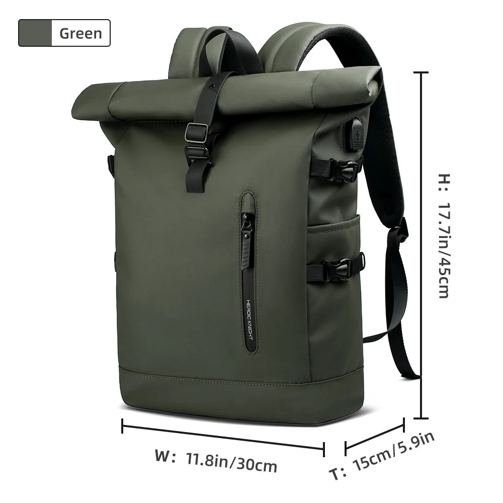 Expandable Travel Backpack with USB Port – 15.6" Laptop Bag