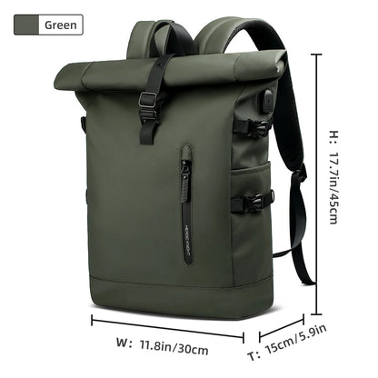 Expandable Travel Backpack with USB Port – 15.6" Laptop Bag