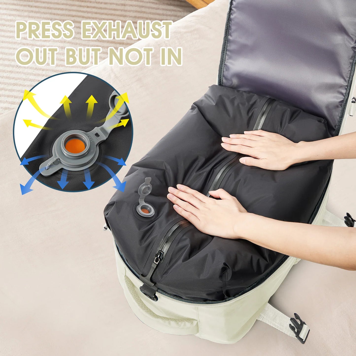 Vacuum Compression Travel Backpack | Expandable Carry-On