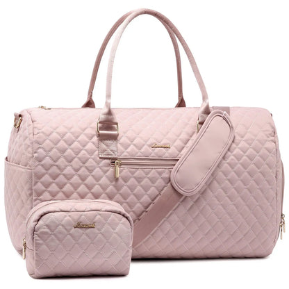 Weekender Travel Duffle Bag with Shoe Compartment