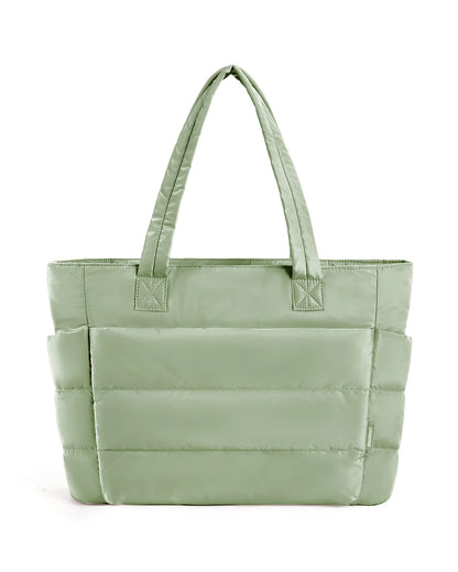 BAGSMART Puffer Tote Bag with Laptop Compartment 15.6" - 20L