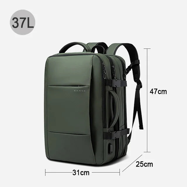 BANGE Expandable 17.3” Laptop Travel Backpack