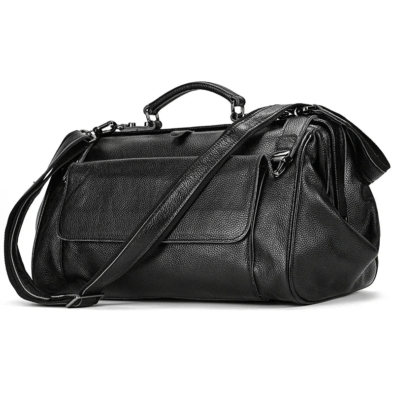Newsbirds Genuine Leather Travel Duffle - 45cm