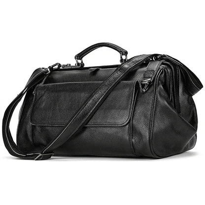 Newsbirds Genuine Leather Travel Duffle - 45cm