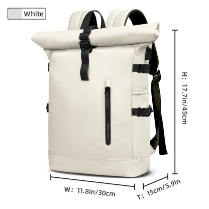 Expandable Travel Backpack with USB Port – 15.6" Laptop Bag