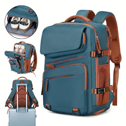 Expandable Business Backpack - Large Capacity Laptop Bag