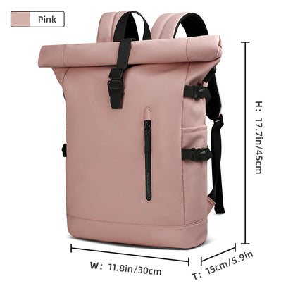 Expandable Travel Backpack with USB Port – 15.6" Laptop Bag