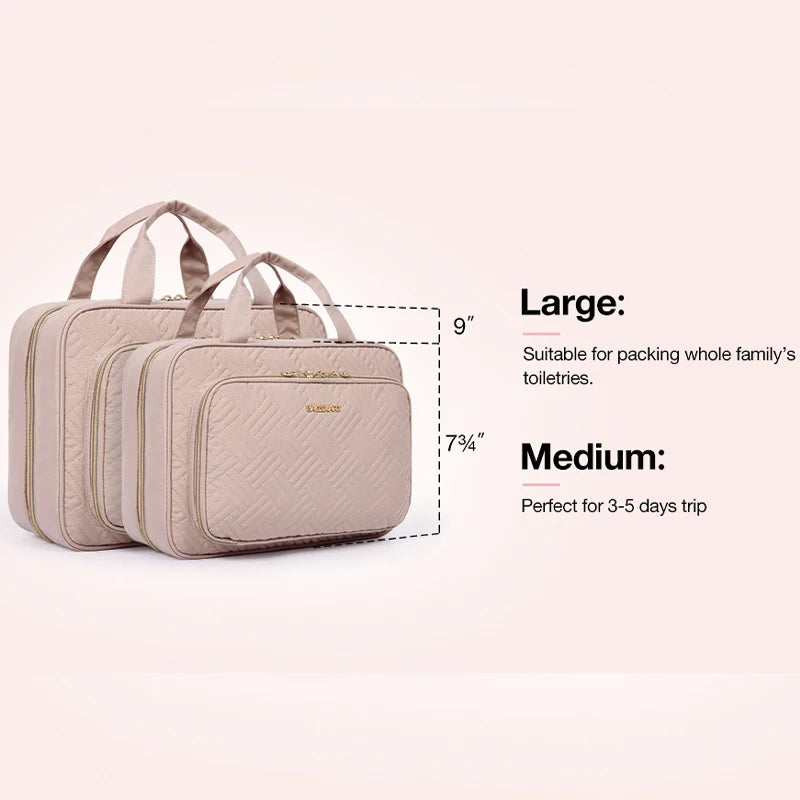 BAGSMART Waterproof Toiletry Bag – Large Travel Makeup Organizer