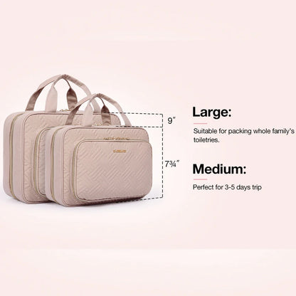 BAGSMART Waterproof Toiletry Bag – Large Travel Makeup Organizer
