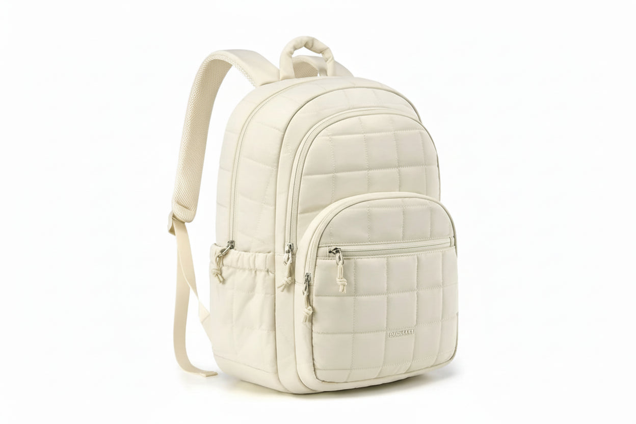 Women's Quilted Laptop Backpack - 15.6" Professional Bag