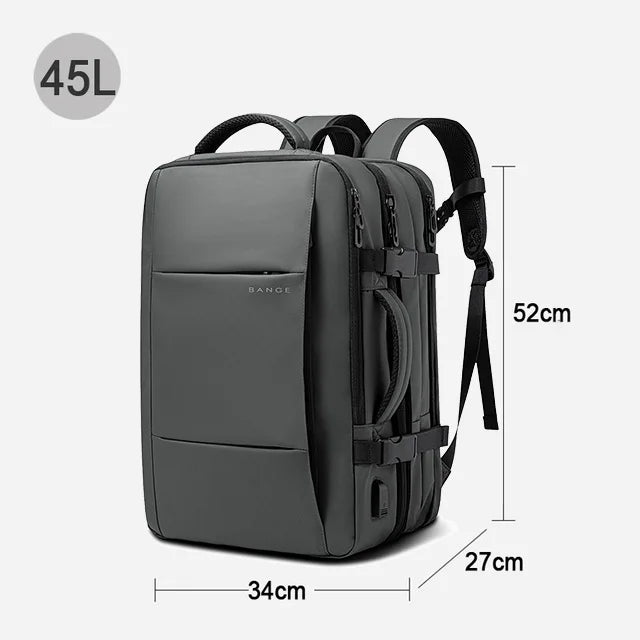 BANGE Expandable 17.3” Laptop Travel Backpack