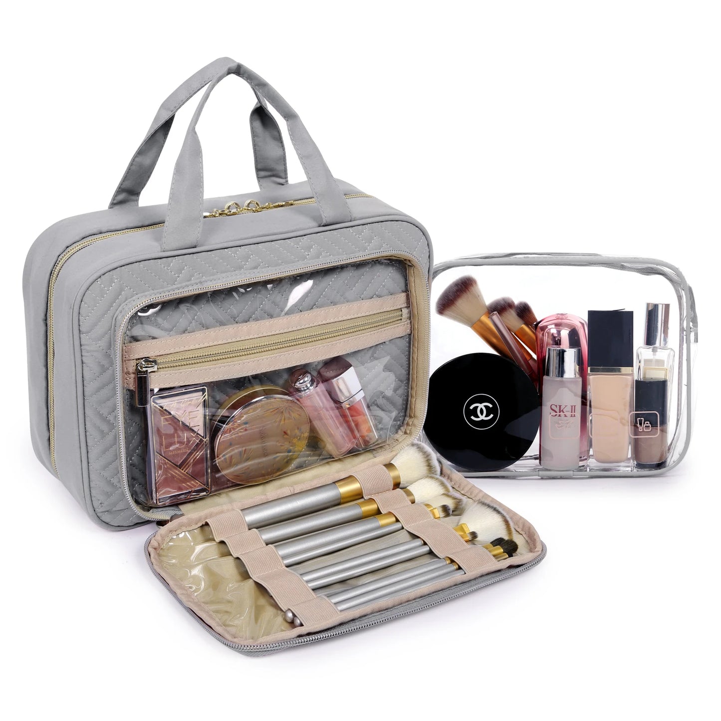 BAGSMART Waterproof Toiletry Bag – Large Travel Makeup Organizer