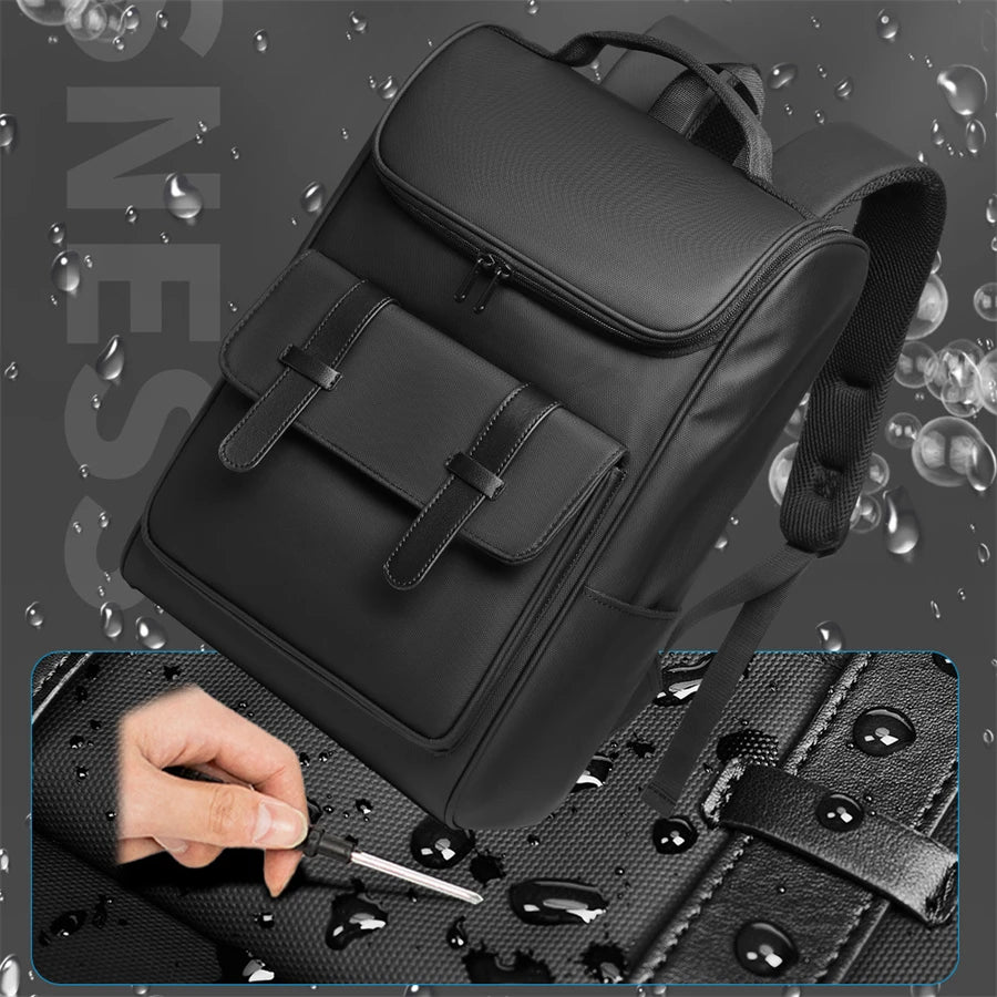 Urban Laptop Backpack - 15.6" Waterproof Preppy Style