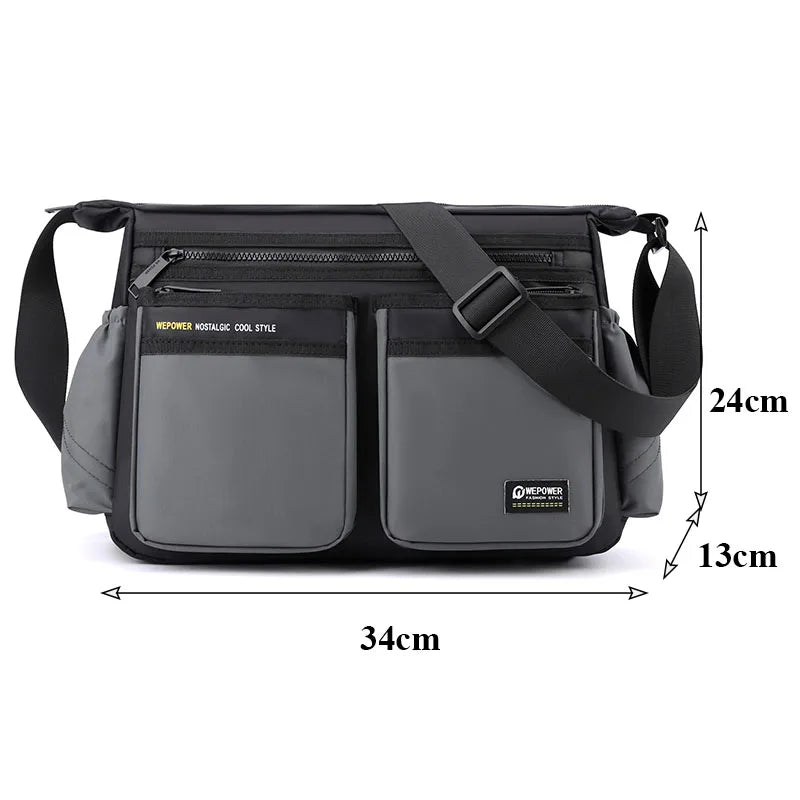 Men's Crossbody Sling Bag - Large Capacity