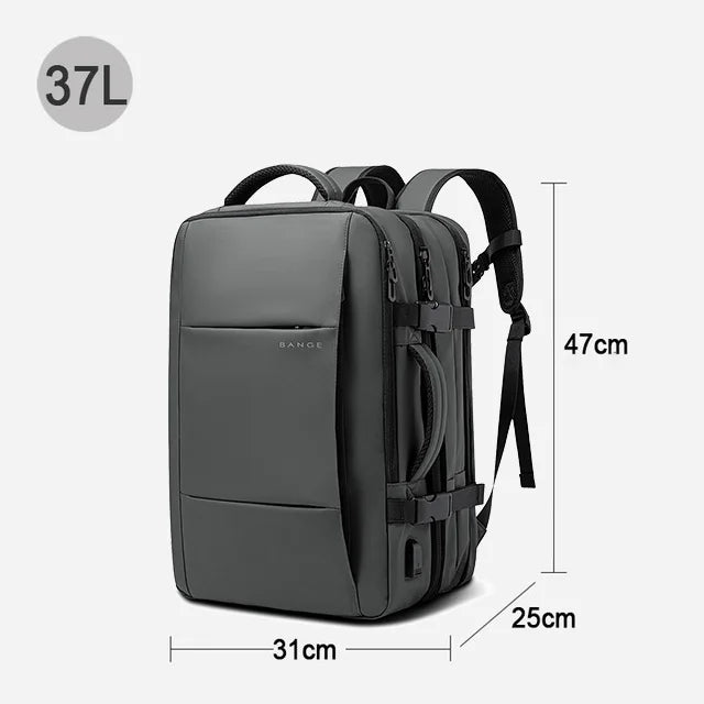 BANGE Expandable 17.3” Laptop Travel Backpack