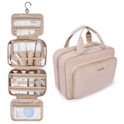 BAGSMART Waterproof Toiletry Bag – Large Travel Makeup Organizer