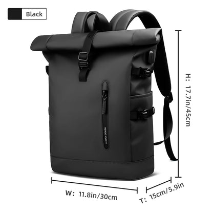 Expandable Travel Backpack with USB Port – 15.6" Laptop Bag