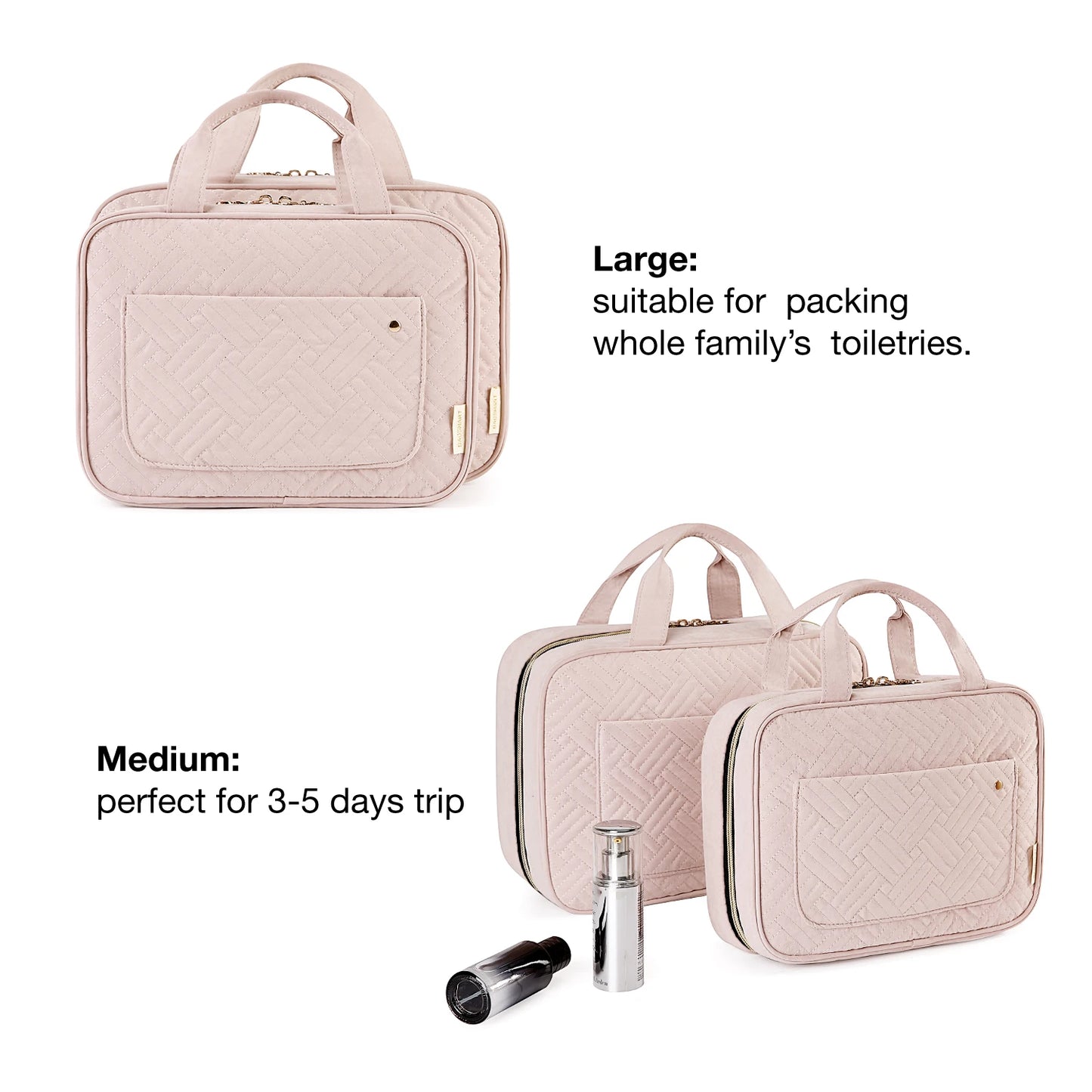 BAGSMART Hanging Travel Waterproof Toiletry Organizer