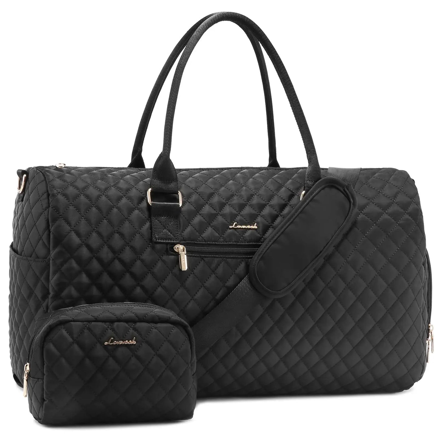 Weekender Travel Duffle Bag with Shoe Compartment