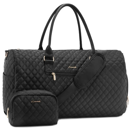 Weekender Travel Duffle Bag with Shoe Compartment