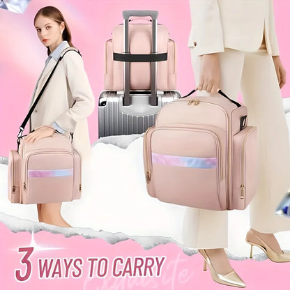 Women's Multi-Layer Travel Cosmetic Bag – Jewellery & Makeup Organiser
