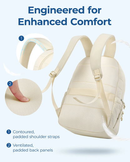 Women's Quilted Laptop Backpack - 15.6" Professional Bag