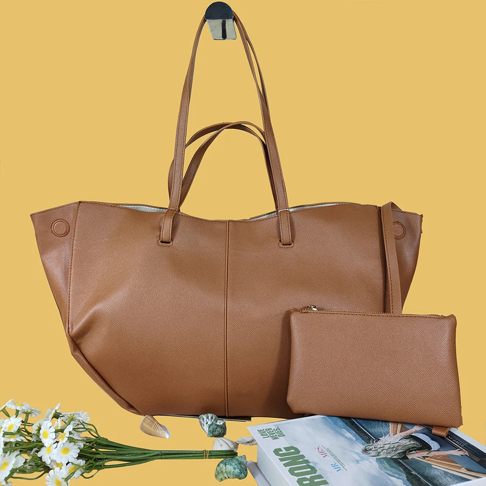 Women's Large Capacity Shoulder Bag with Wallet