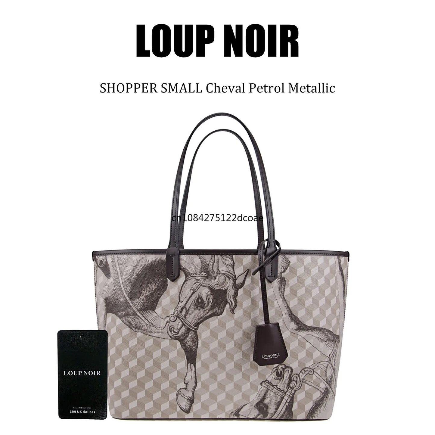 LOUP NOIR Tote Bag for Women Shoulder Women Bags High Quality Famous Brands Bag Casual Totes Large Capacity Noir Bag