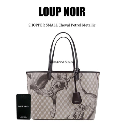 LOUP NOIR Tote Bag for Women Shoulder Women Bags High Quality Famous Brands Bag Casual Totes Large Capacity Noir Bag
