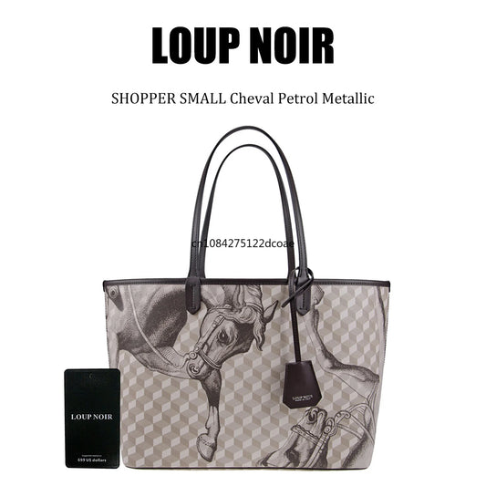 LOUP NOIR Tote Bag for Women Shoulder Women Bags High Quality Famous Brands Bag Casual Totes Large Capacity Noir Bag