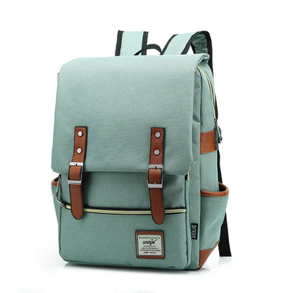 Vintage Canvas Laptop Backpack - 14" & 16" Sizes
